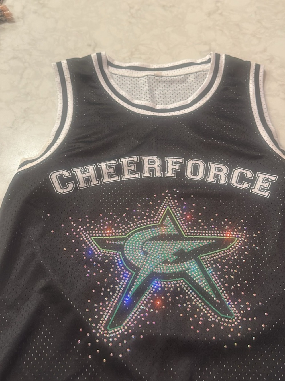 Cheerforce  Sparkle Mesh Cheer Tank